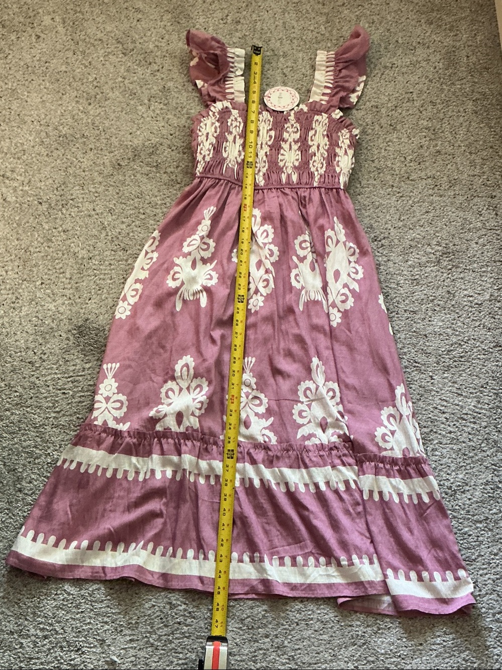 NWT Umgee Midi Dress ~ Summer Vibes Mauve - Picture 7 of 8